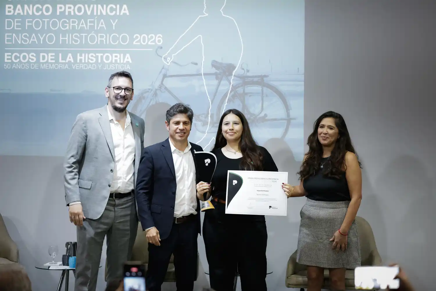 Kicillof entregó premios a proyectos culturales que abordan la memoria, la verdad y la justicia