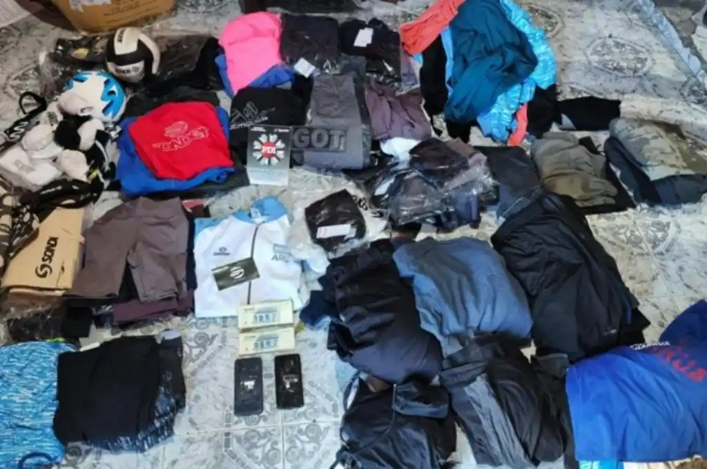 Allanamientos en el sur: hallan cientos de prendas sustraídas a Sonder.