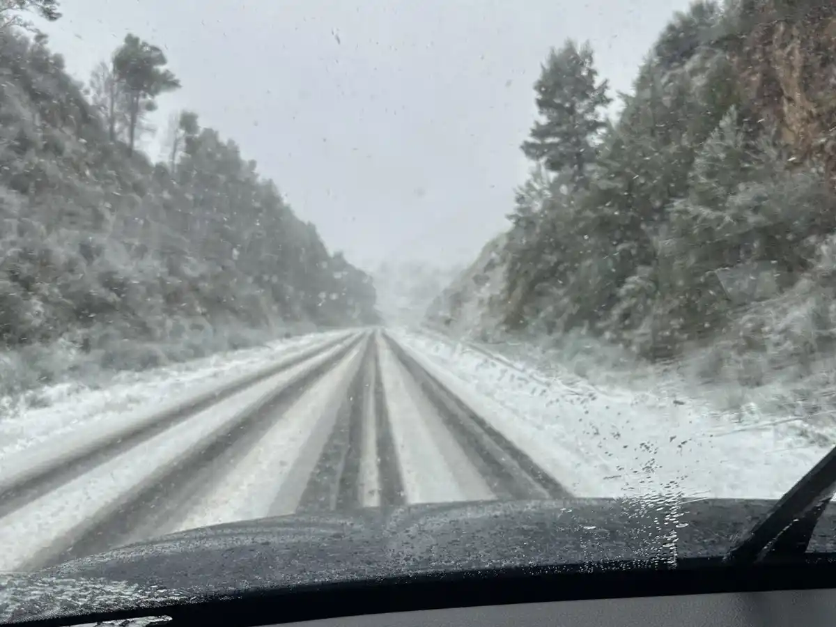 Las calles completamente nevadas