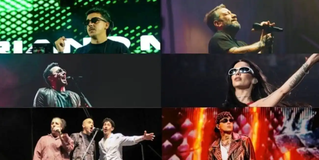 Para todos los gustos: el DJ Mariano Mellino; Juan Germán “Piti” Fernández de Las Pastillas del Abuelo; Emiliano Brancciari de No Te Va Gustar; La Joaqui; Dani Suárez, Germán “Cóndor” Sbarbati y Juan Bruno de Bersuit; y C.R.O.