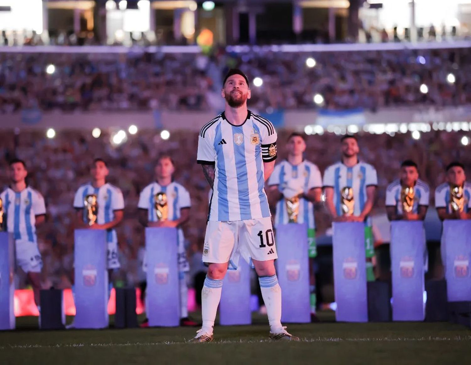 Los festejos de la Scaloneta en el estadio de River Plate