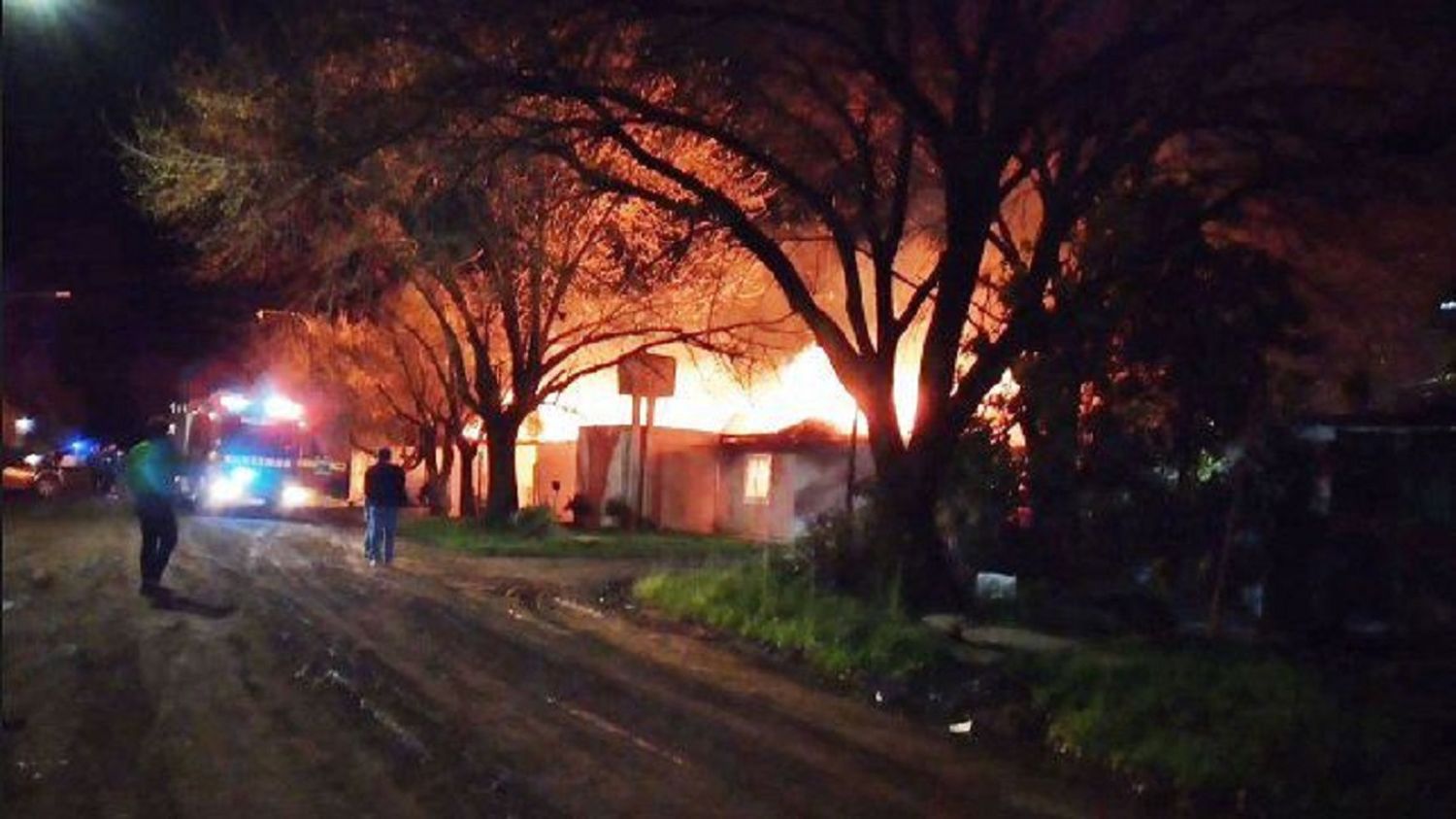 Se incendiaron cuatro casas en una ciudad del centro de la provincia