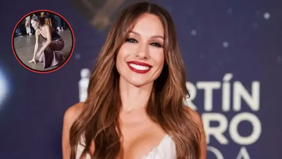 Video viral: la caída de Pampita en medio de un desfile