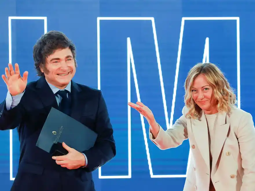 Milei ya está en Roma, donde se reunirá con León XIV y con Meloni