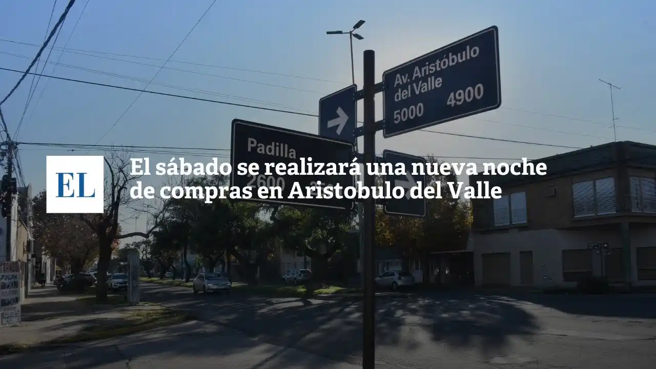 De cara a las Fiestas, el sábado se realizará una nueva noche de compras en Aristóbulo del valle