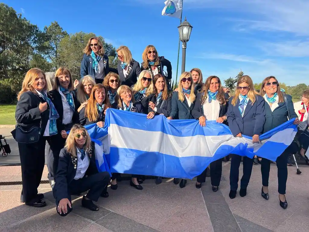 La delegación argentina en la previa del certamen.