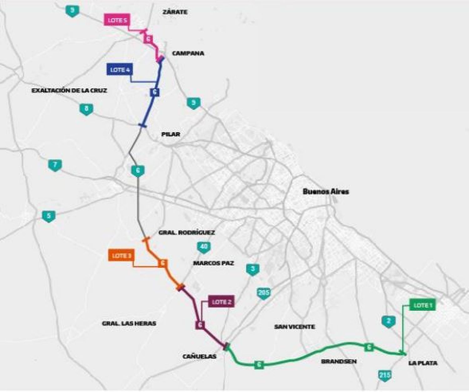 Se licitará la Etapa I de las obras en la Ruta N°6: Cómo afectarán a cada municipio