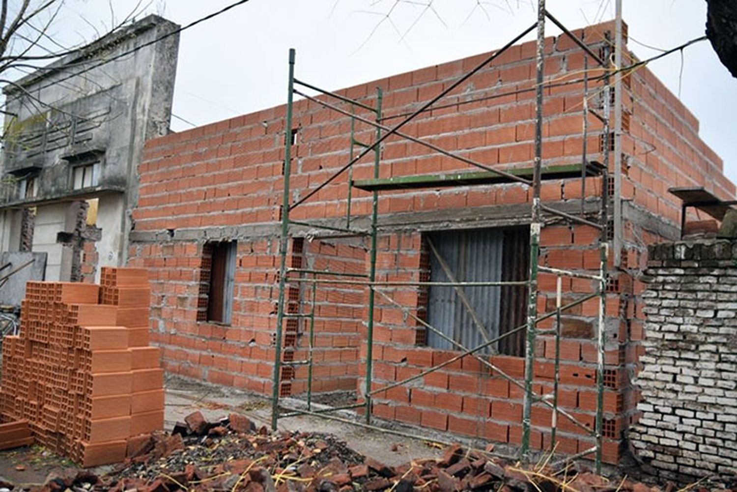 Avanza la construcción de la sala de elaboración de alimentos