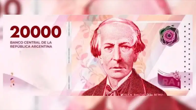 Billete de $ 20.000