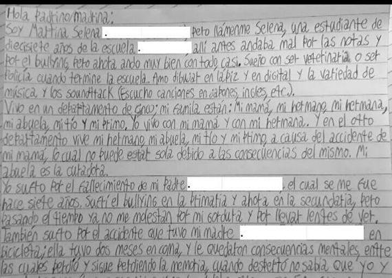 Buscan un padrino para que una adolescente pueda continuar sus estudios universitarios