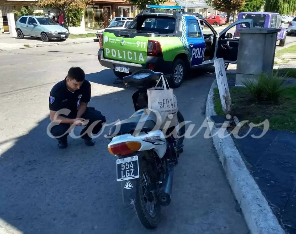 Motociclista con heridas