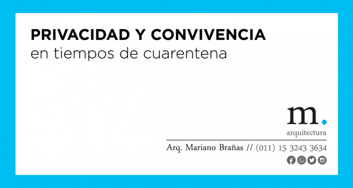Intimidad y convivencia en tiempos de cuarentena