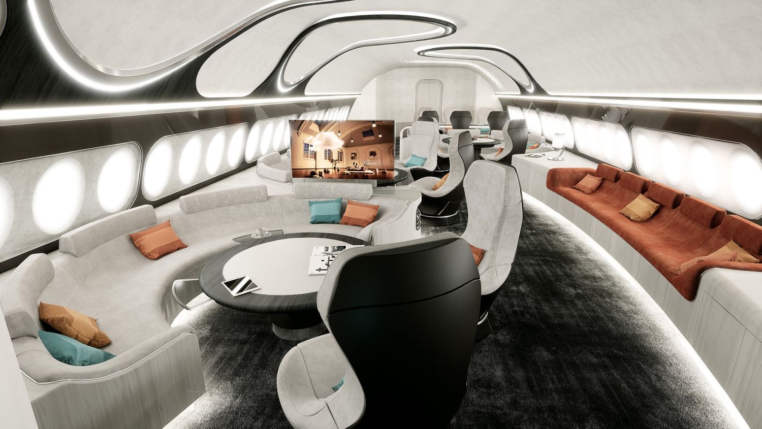 Airbus presentó un nuevo concepto de cabina para sus widebodies corporativos