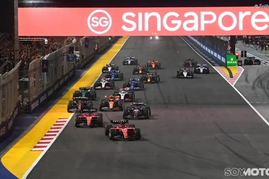 Franco Colapinto sale a probar en el Marina Bay