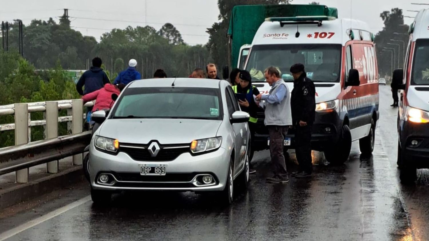 Caos vehicular y malestar por choque en cadena sobre el puente Reconquista-Avellaneda 