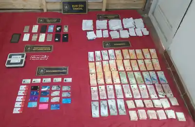 Oportunamente la policía logró recuperar algo del botín con el que se habían alzado los integrantes de la banda, ahora condenados por asociación ilícita.