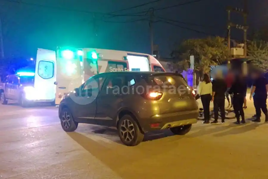 Una ciclista hospitalizada tras un accidente de tránsito