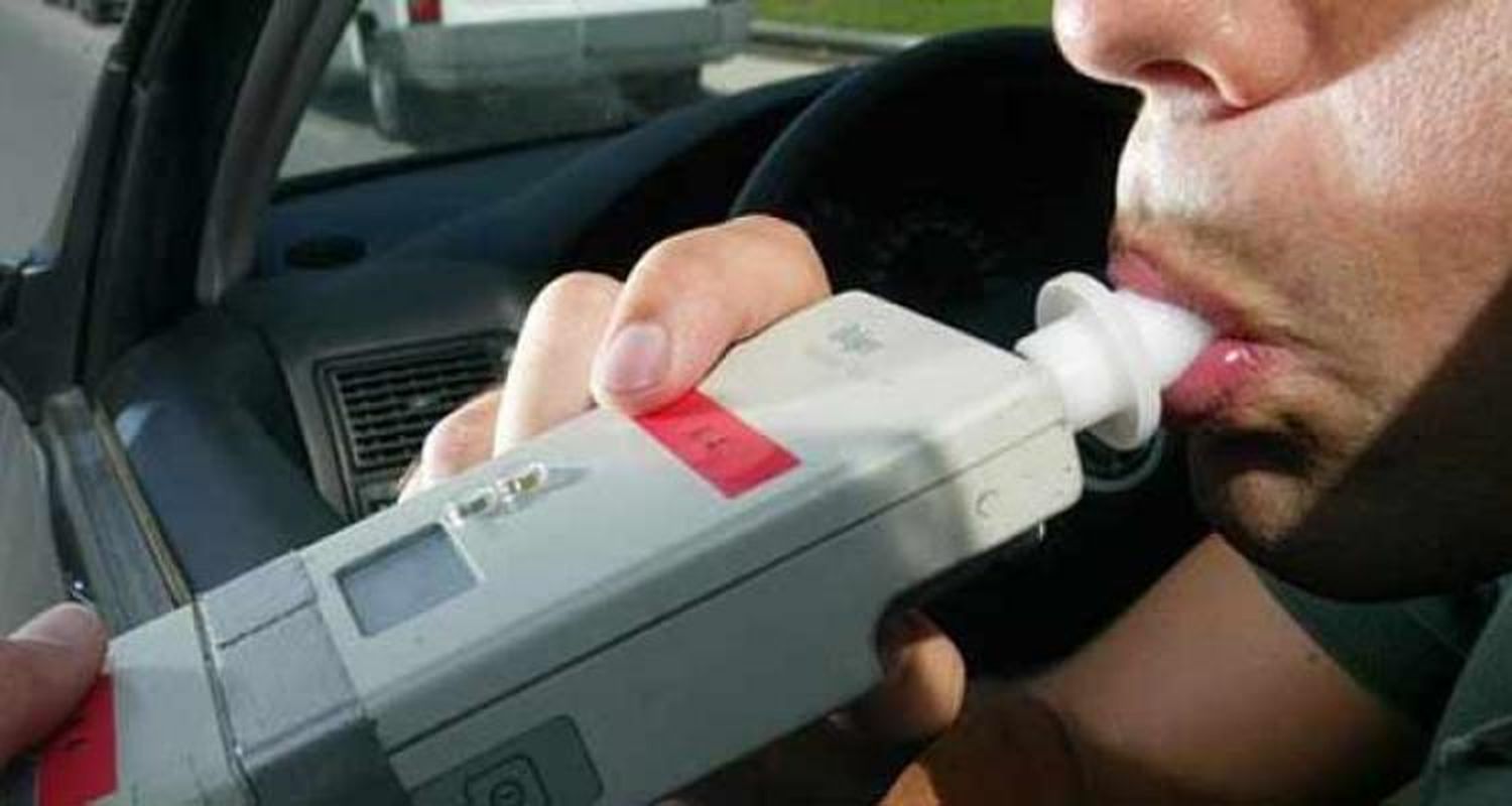 Notificaron a un hombre que conducía con 2,8 gramos de alcohol en sangre