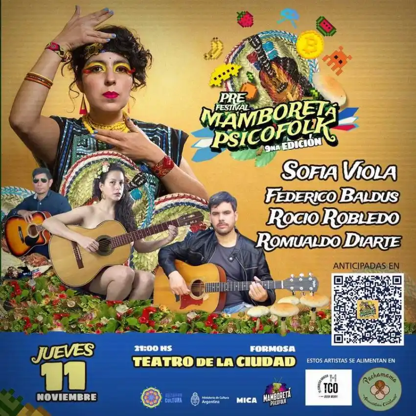 Canción folk rock en la previa del Festival Mamboretá