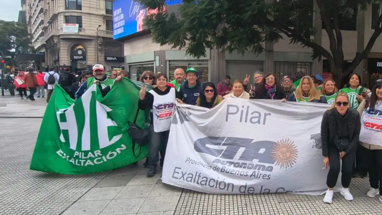Gremios de Pilar reclamaron ante organismos del Gobierno nacional en CABA.