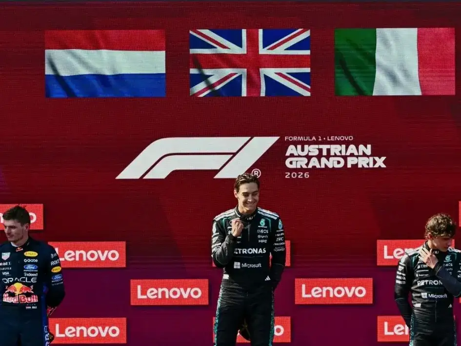 El podio del GP de Austria