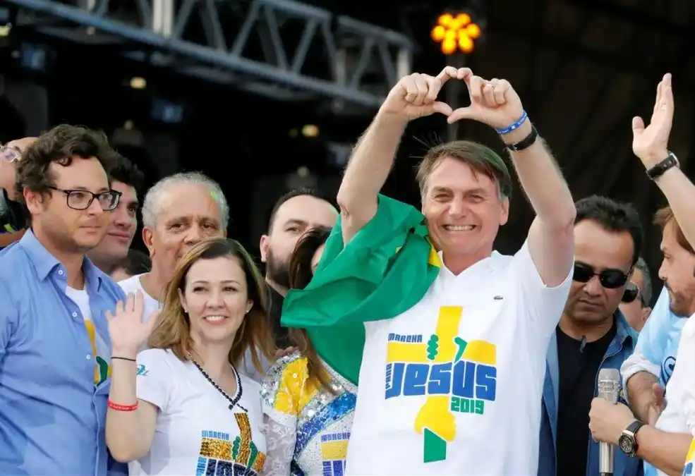 En 2018, el apoyo del movimiento evangélico fue decisivo para que Jair Bolsonaro llegue a la presidencia de Brasil  