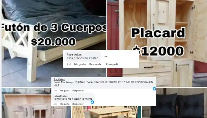 Advierten por estafas virtuales con presunta mueblería que está “en liquidación”