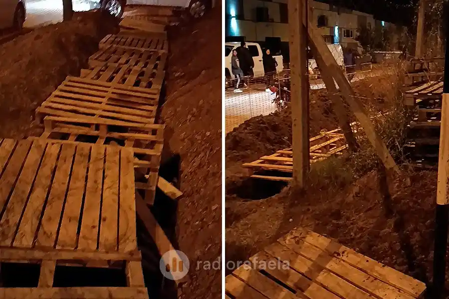 Fuerte reclamo en barrio San José por obras inconclusas y por falta de respuestas: “Tuve que llamar a la policía”