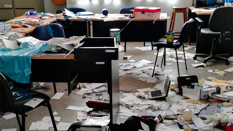 Vándalos causaron graves destrozos en una escuela de Urdinarrain