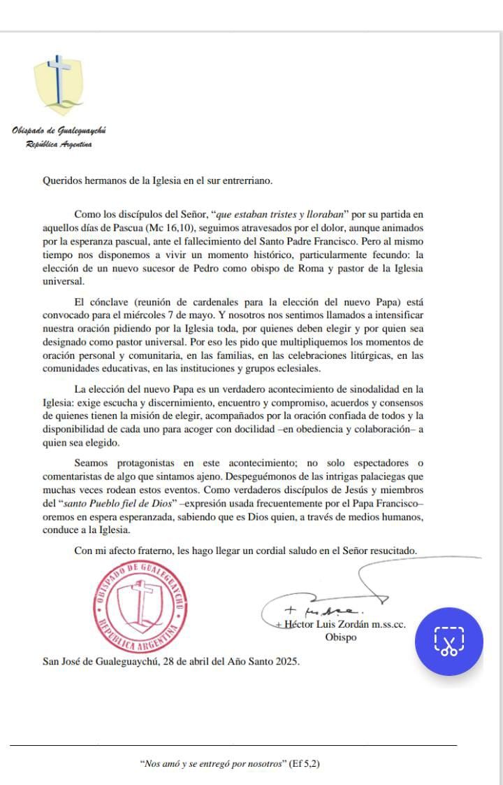 carta obispo
