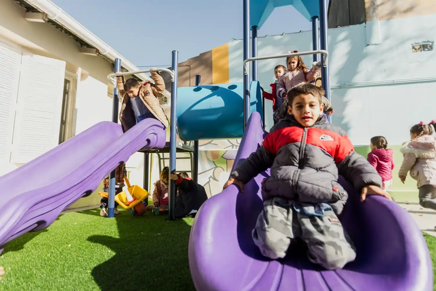 Las obras en el jardín contaron con el aporte de la empresa Parliamo.