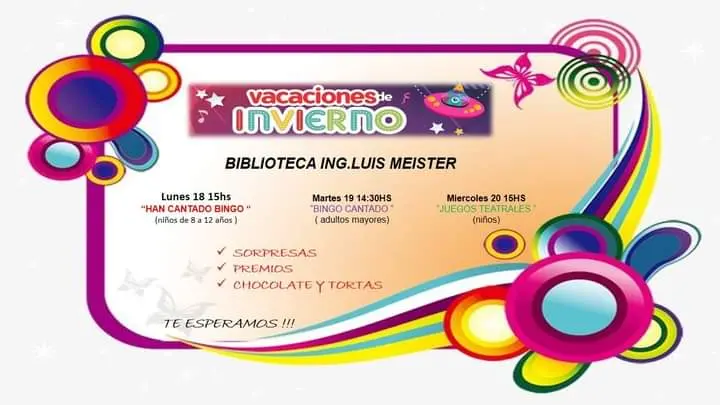 Propuestas de la Meister para vacaciones de invierno