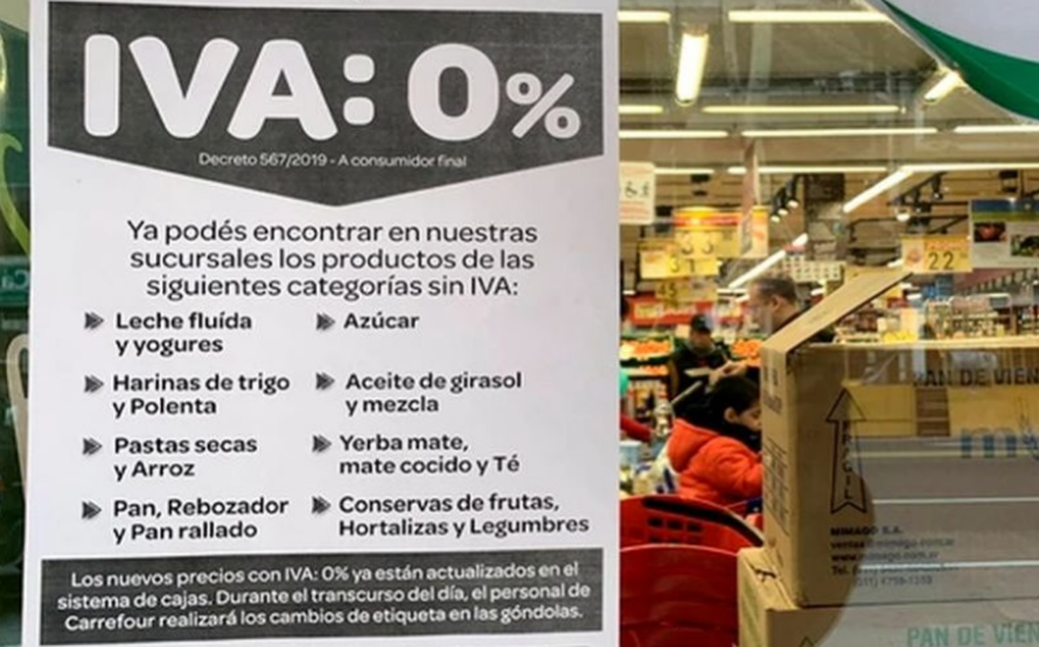 Vence quita del IVA a alimentos: Habrá subas de hasta el 10%