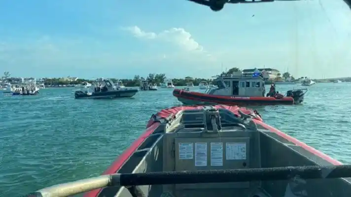 PARTE FLOTILLA HACIA CUBA: comienza la odisea del exilio en apoyo a las protestas en la isla