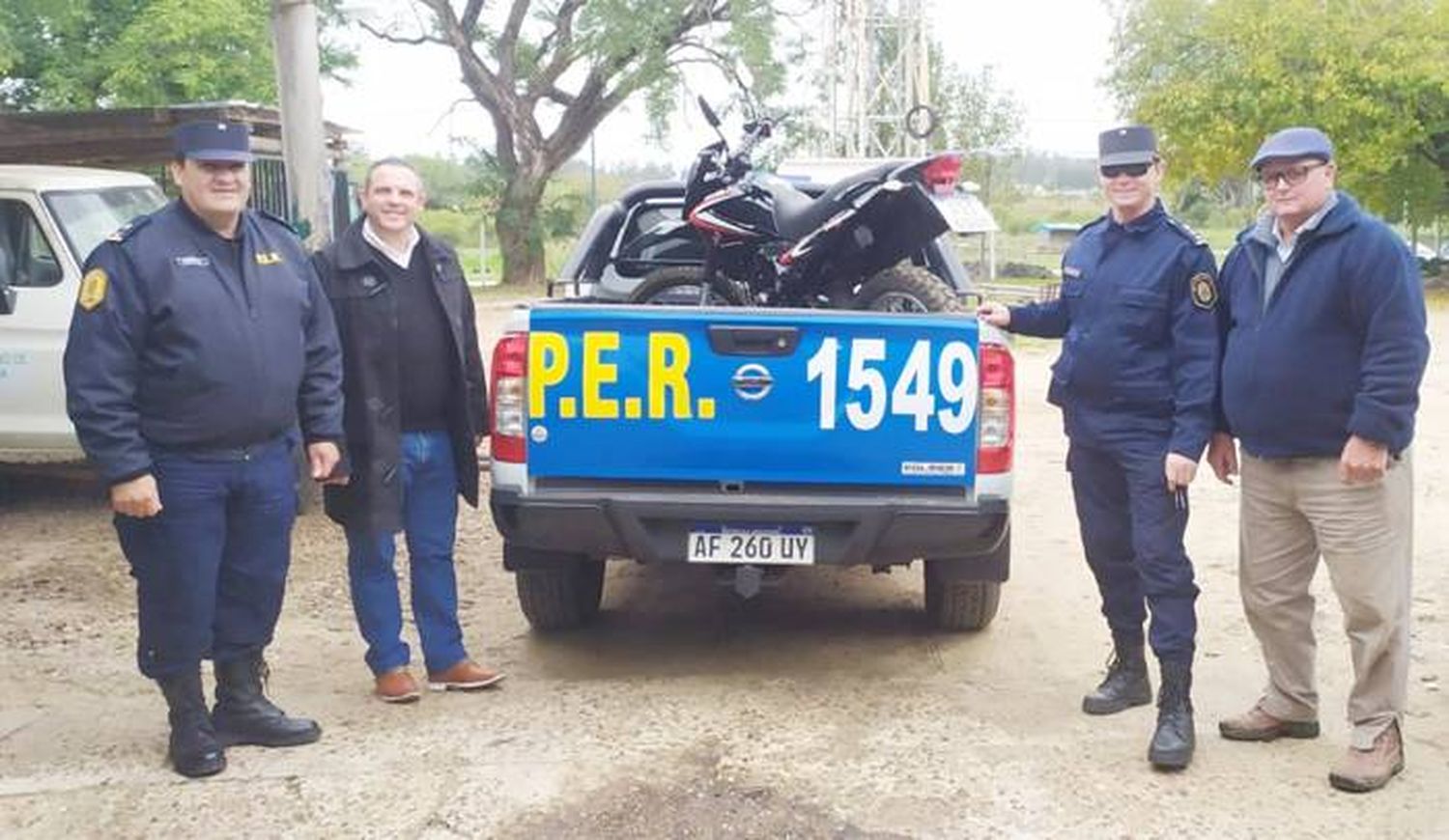 El municipio de Estancia  Grande entregó una moto 0 km a la Policía de Entre Ríos