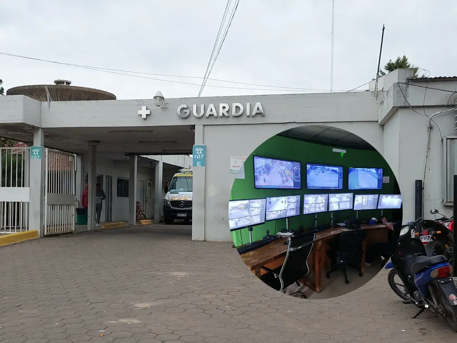 En caso de emergencias hay que llamar al Centro de Monitoreo.