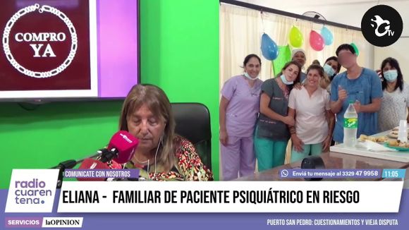 La familia del paciente psiquiátrico en riesgo: “Se interrumpieron cinco meses de tratamiento”