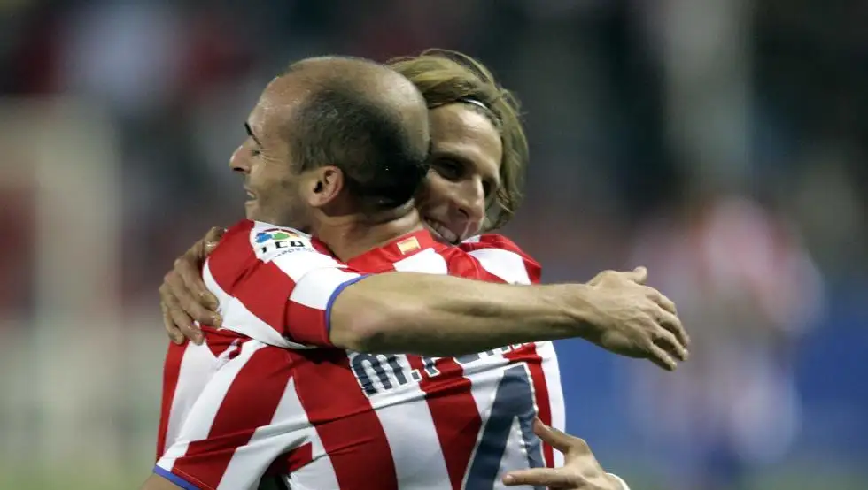 Mariano Pernía participó en la despedida de Forlán