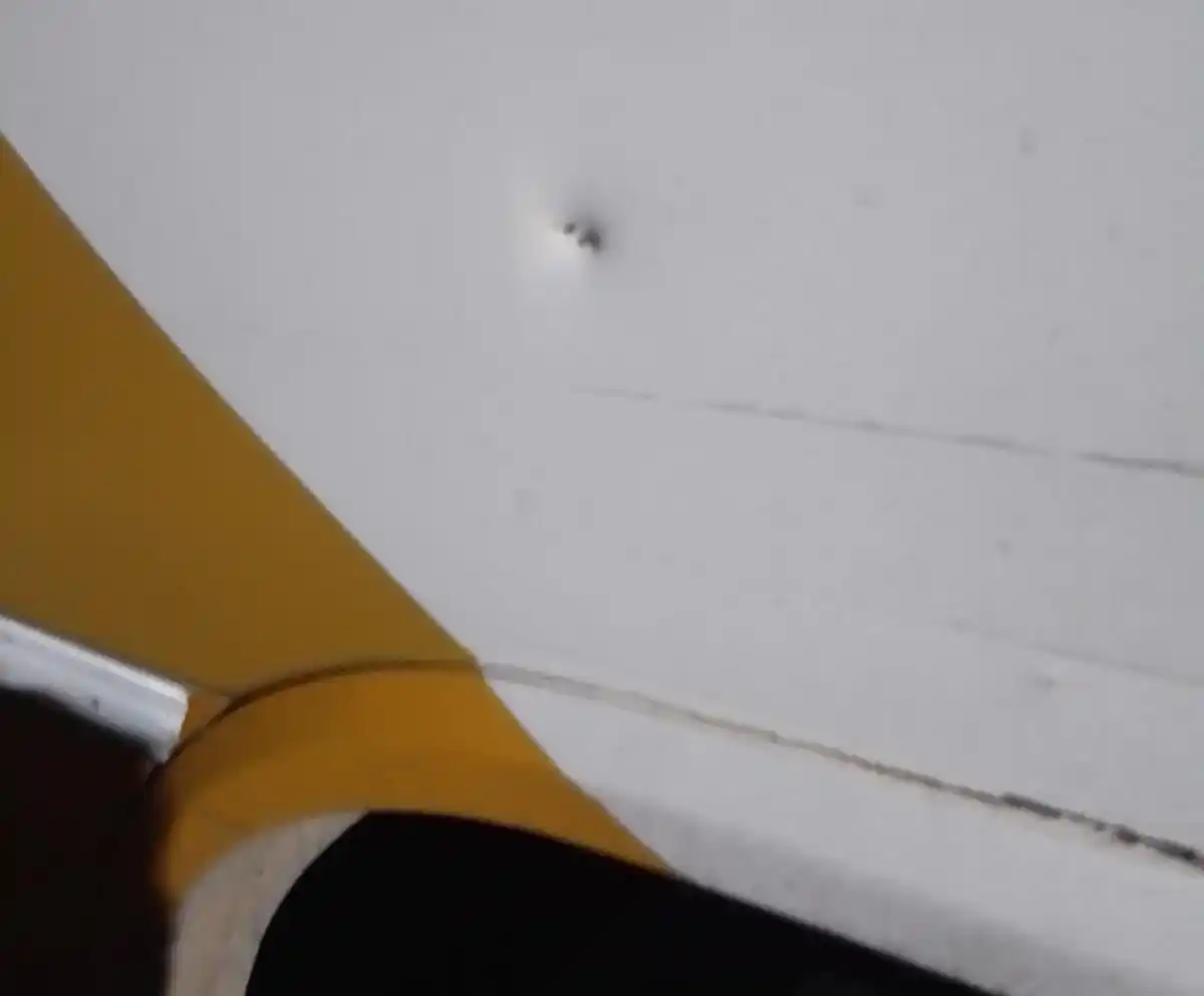 El colectivo fue apedreado por un pasajero