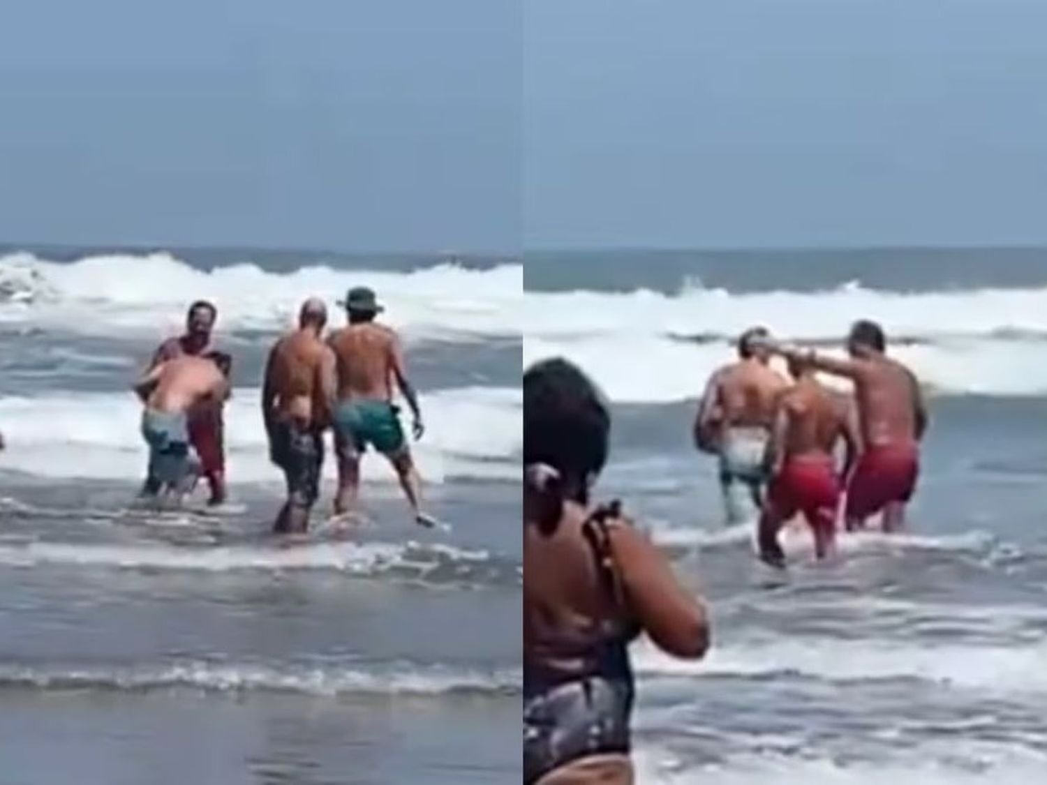 Un hombre se peleó con los guardavidas en Mar del Plata.