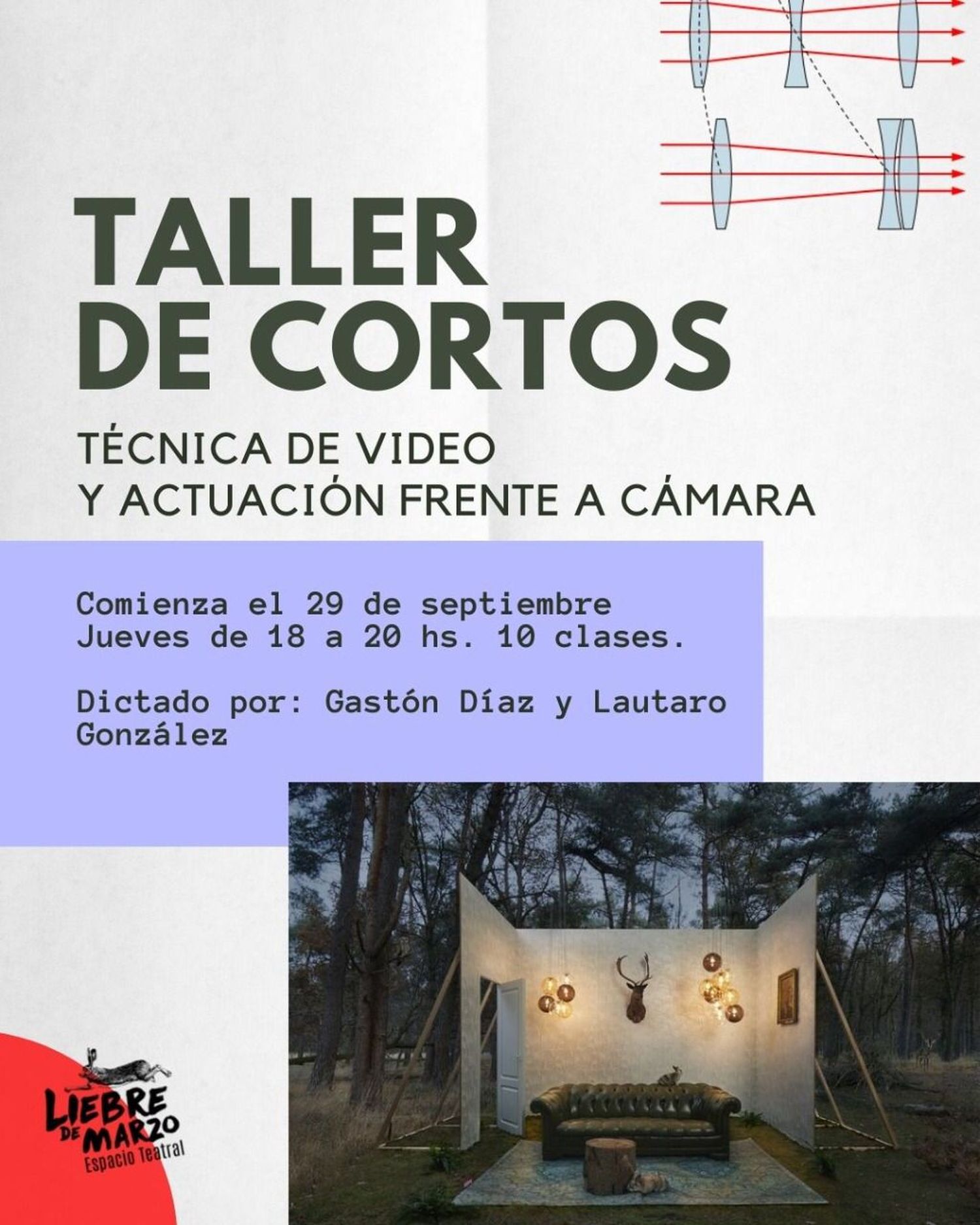 Se dicta un Taller de Cortos en Liebre de Marzo