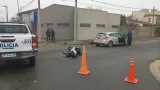 Otra motociclista fue protagonista de un nuevo accidente de tránsito