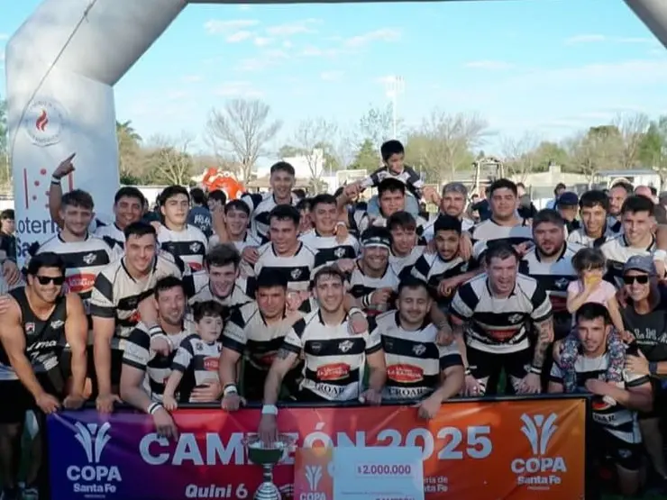 Alma Jr. de Esperanza, campeón de la Copa Snata Fe de rugby 2025.IG Alma Jr.
