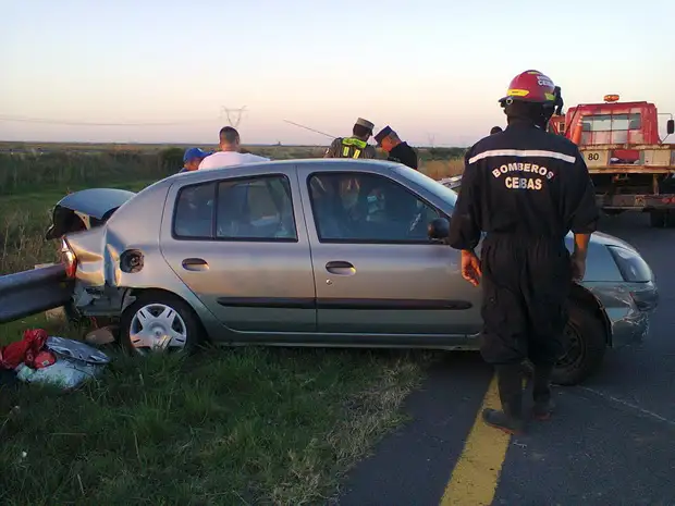 Choque y fuga en plena Ruta 14