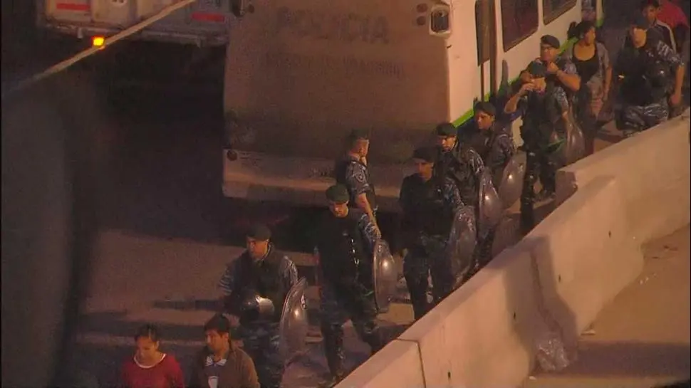 Tras los incidentes, hubo un tiroteo en La Salada