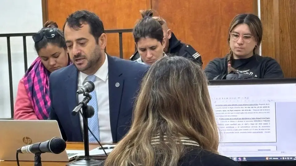 El fiscal Walter Pierrestegui, al momento del alegato de hoy