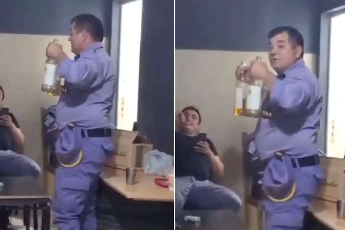 Suspenden a dos policías tras ser filmados consumiendo alcohol dentro de una comisaría en Chaco