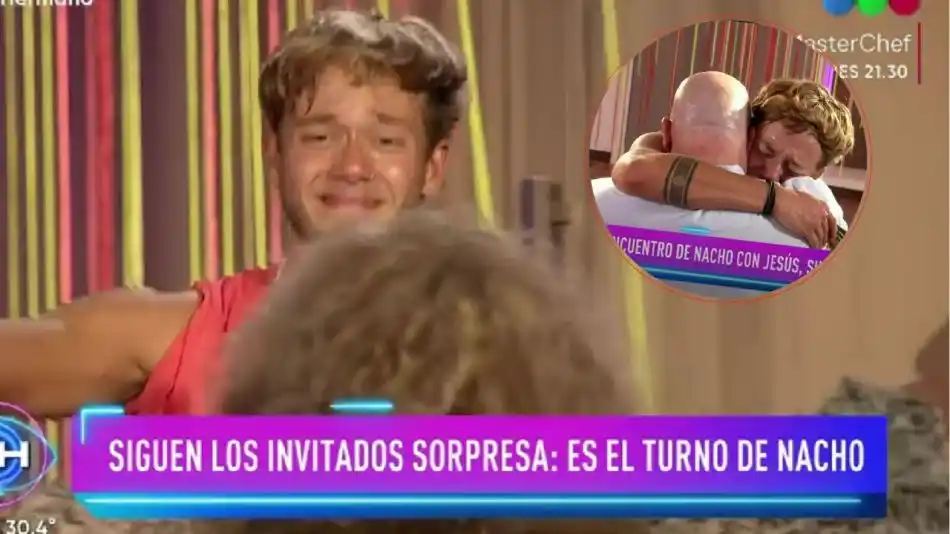 Desgarrador llanto de Nacho al reencontrarse con su familia en Gran Hermano: "No saben cuánto los extrañé"