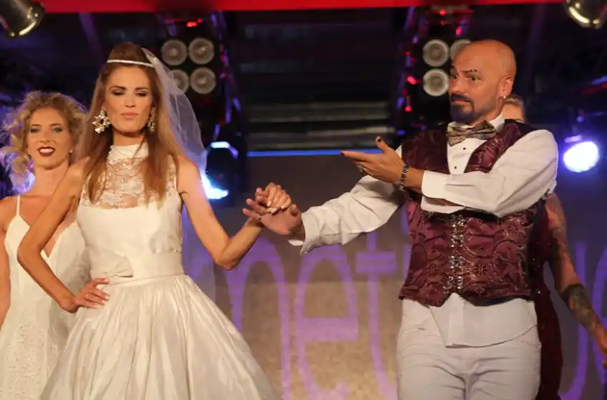 Viviana Canosa se vistió de novia