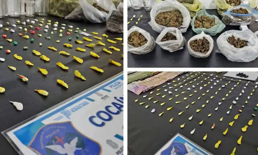 Desbaratan banda dedicada a la venta de drogas: secuestran 300 dosis de cocaína